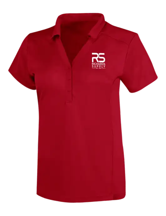 OGIO Red Womens Framework Polo w/Richards Supply Logo
